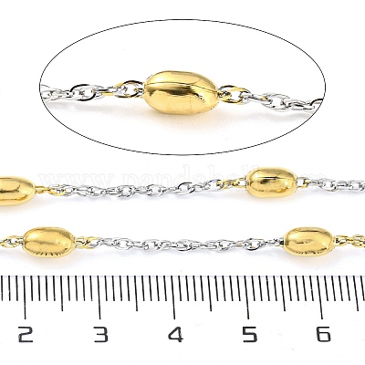 Ионное покрытие (ip) овальные звенья цепи из нержавеющей стали 304 CHS-M005-01GP-1