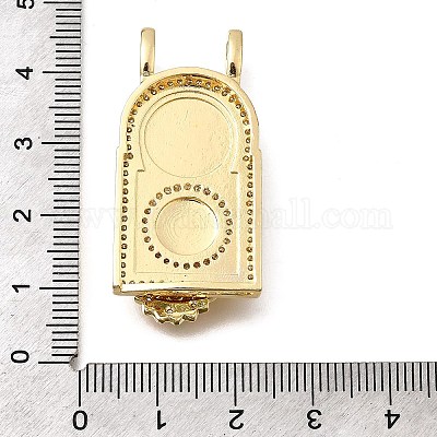 Латунные микро проложить кубического циркония подвески KK-Z125-23D-G-1