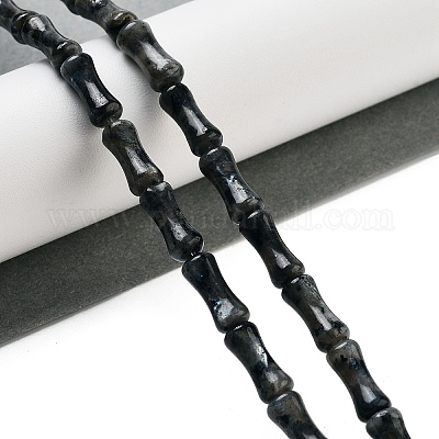 Натуральные нити бус из ларвикита G-Q178-A04-01-1