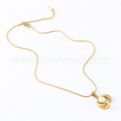 3 шт. минималистичные ожерелья из нержавеющей стали с имитацией жемчуга в форме круга для женщин PH8525-1