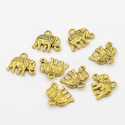 Старинные подвески слона A-PALLOY-ZN-47017-AG-F-1