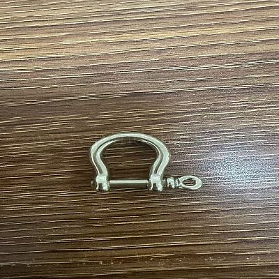 D-Ring-Ankerschäkel aus Messing&nbsp;LS-KK-WH0020-02-1-1