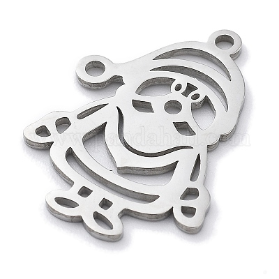 Подвески из нержавеющей стали 304 с защитой от потускнения на рождественскую тематику STAS-R003-04P-02-1