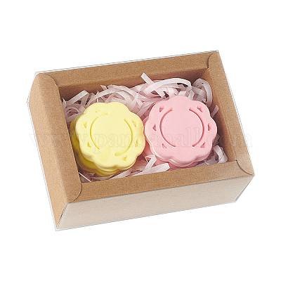 Складные ящики для бумаги с прозрачной пластиковой крышкой CON-WH0095-68B-01-1