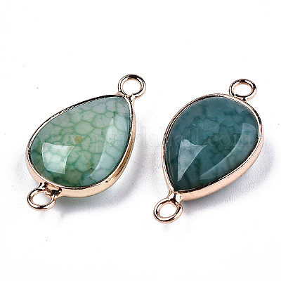 Соединители звеньев натурального агата&nbsp;G-T131-49G-1