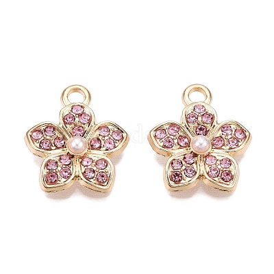 Подвески из сплава с покрытием стойки и стразами FIND-N005-15B-1