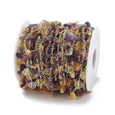 Цепи из аметиста и стекла CHC-K014-15G-04-1