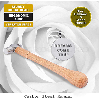 2/24まで期間限定値下げ ハンマー ブラックパールウレタン78D 15ポンド ツールセット 弾性ゴムブロックと炭素鋼ハンマー付き ミックスカラー