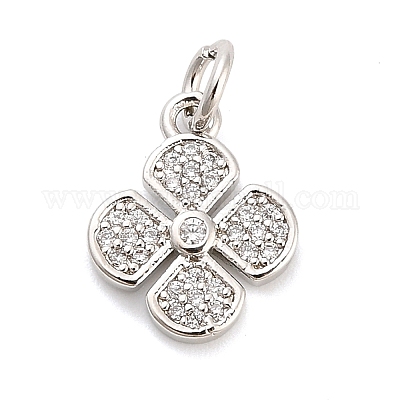 Латунные микро проложить кубического циркония подвески KK-H527-15P-1