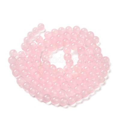 Выпечки окрашены имитация нефрита стекловолокна круглый шарик X1-DGLA-Q021-8mm-45-1