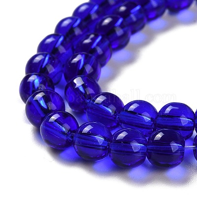 Стеклянные круглые пряди из бисера GLAA-I028-6mm-13-1