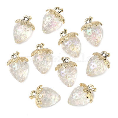 10шт прозрачные акриловые подвески MACR-FS0002-08A-1