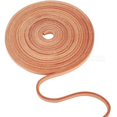 Shop Gorgecraft Flat Cowhide Leather Cord for Jewelry Making