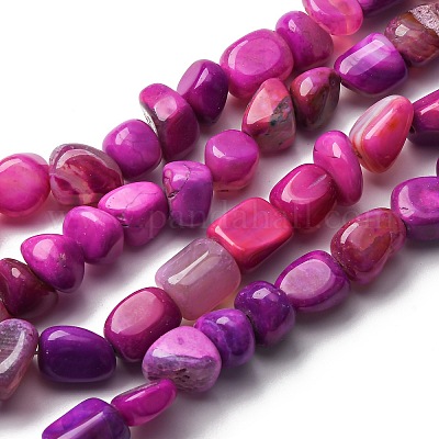 Природный агат бисер нитей G-RM241227-04-1