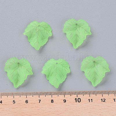 Осенняя тема прозрачные матовые акриловые подвески X-PAF002Y-28-1