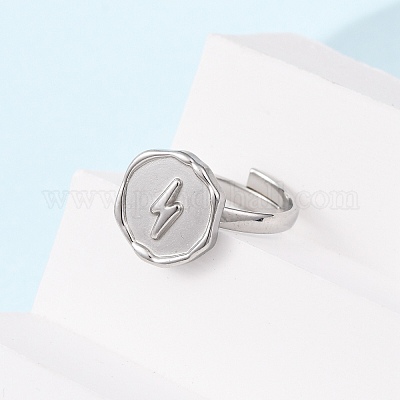 Кольца-манжеты из нержавеющей стали 304 для женщин RJEW-B136-04A-P-1