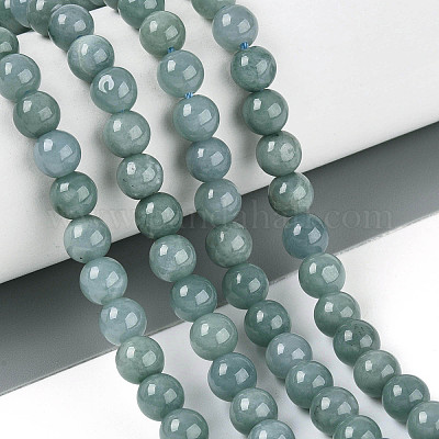 Естественный жадеит бисер пряди&nbsp;G-N353-07B-01-1