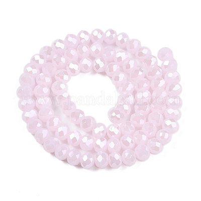 Стеклянные бусины с гальваническим покрытием  EGLA-A044-J6mm-A02-1