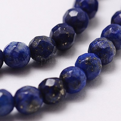 Natürlicher Lapislazuli Perlenstränge&nbsp;G-D840-38-4mm-1