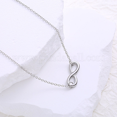 Ожерелья с подвеской бесконечность из нержавеющей стали для женщин PV3889-1