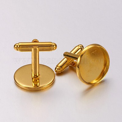 Латунные запонки  X-KK-E062-G-1