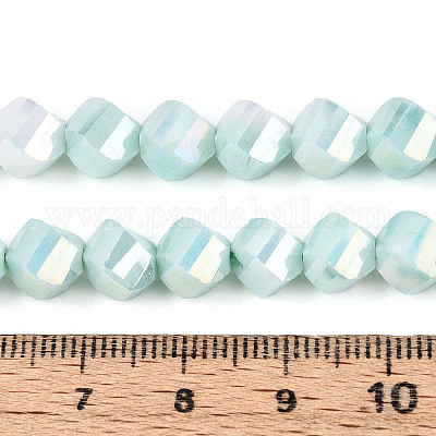 Антикоррозийные гальванические стеклянные бусины GLAA-T025-8mm-14D-1