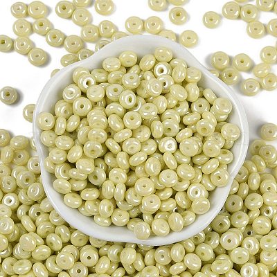 Непрозрачные цвета блестящие стеклянные бусины X1-SEED-P008-01C-08-1