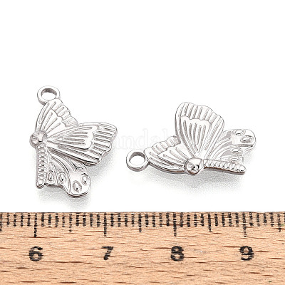 Подвески-бабочки из нержавеющей стали 304 STAS-T069-21P-1