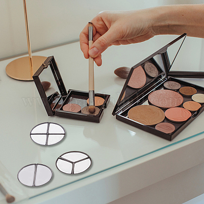 3 стиль 2/3/4 отделения пустая круглая железная коробка для замены теней для век&nbsp;FIND-FH0007-33-1