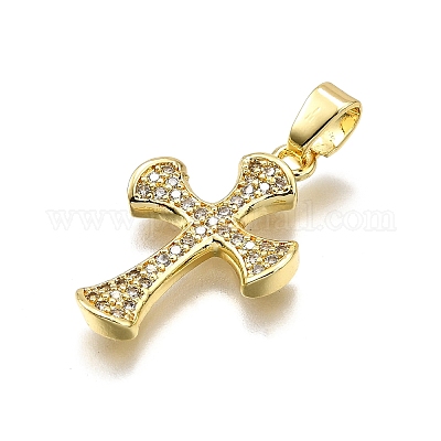 Латунные микро проложить кубического циркония подвески KK-Z100-38G-05-1