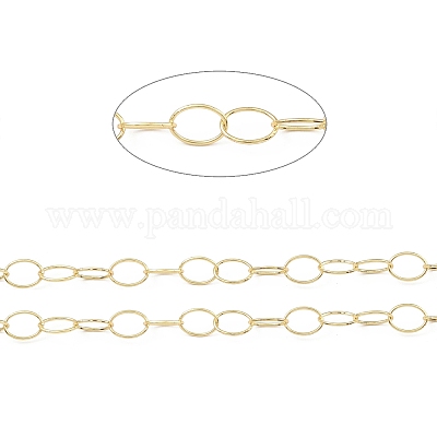 Латунные овальные звенья цепи CHC-M025-06G-1