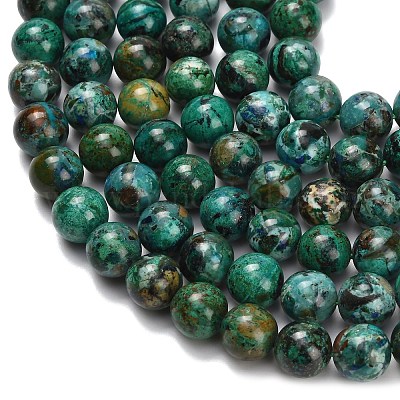Природные хризоколлу бисер нитей G-L642-B12-8mm-1