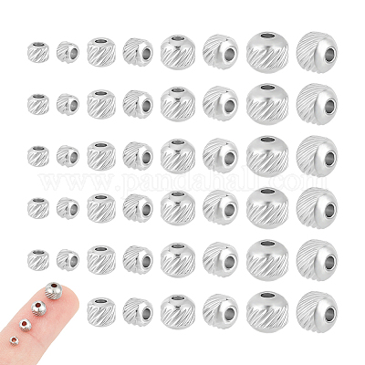 120 шт. 4 бусины из нержавеющей стали 303 STAS-UN0055-37-1