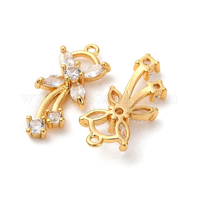 Латунные микро проложить кубического циркония подвески KK-F898-05G-1