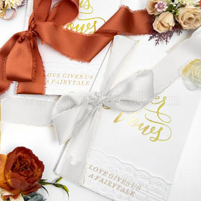 5 рулон атласной бахромчатой ленты длиной 5 м SRIB-DR0001-01B-1