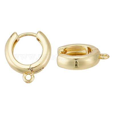 5 пара латунных сережек-колец KK-ME0002-51-1