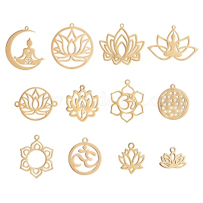 12 шт. 12 подвески из нержавеющей стали 201 STAS-SZ0002-48G-1