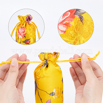 Мешочки из парчи на шнурках ABAG-PH0002-50-WH-1