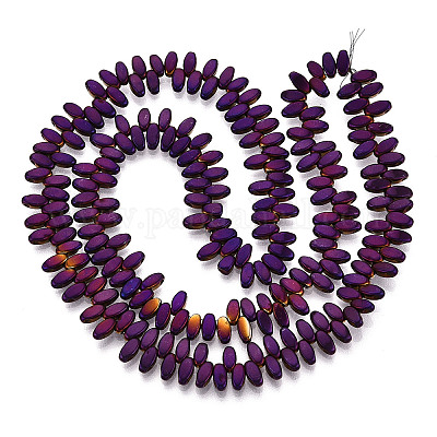 Гальванические нити из синтетических немагнитных гематитовых бусин G-T139-65D-1