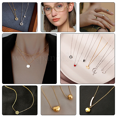 Ожерелье из нержавеющей стали 304 с цепочкой Boston Link NJEW-UN0001-12-1