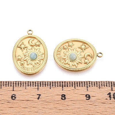 Природные подвески амазонит STAS-N109-187G-1