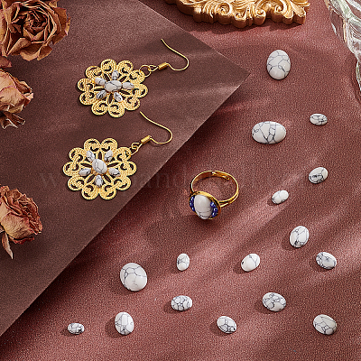 66 шт. 8 стиля синтетических кабошонов из говлита G-PH0002-66-1