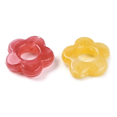 Прозрачные акриловые бусины градиентного цвета OACR-N137-49R-1