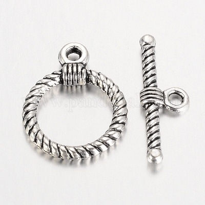 Застежки тоггл в тибетском стиле  TIBE-2099-AS-NR-1