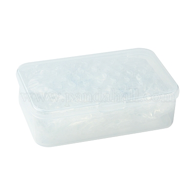 48 шт. 6 стиля прозрачных квадратных стеклянных кабошонов GGLA-FS0001-06-1