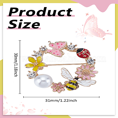 1 шт. эмалевые булавки для венка&nbsp;JEWB-LP0001-32-1