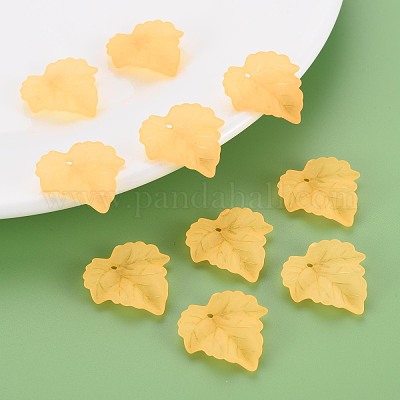 Осенняя тема прозрачные матовые акриловые подвески PAF002Y-9-1