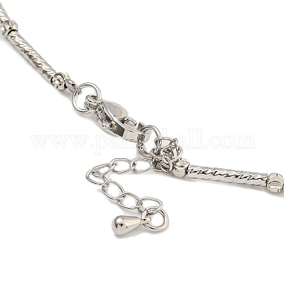 Стойка для покрытия латуни нагрудные ожерелья для женщин NJEW-C059-09G-05-1