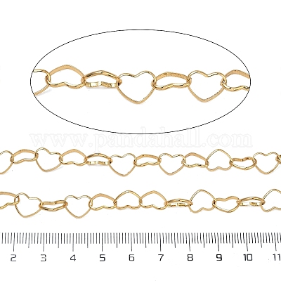 Цепи из нержавеющей стали 304 в форме сердца&nbsp;CHS-F025-02B-G-1