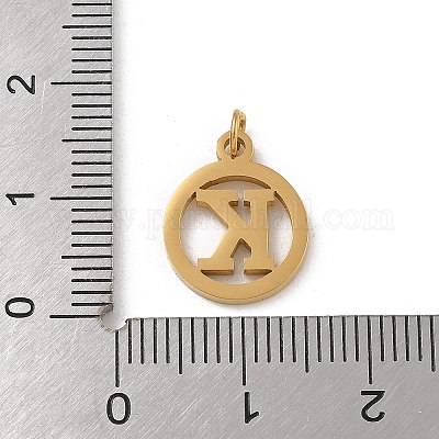 Подвески из нержавеющей стали 304 с соединительным кольцом STAS-R001-02G-K-1